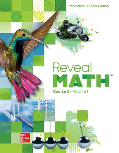 Middle school students studying advanced math concepts such as algebra, geometry, and equations using Reveal Math Course 3, Algebra 1, and Geometry materials.
