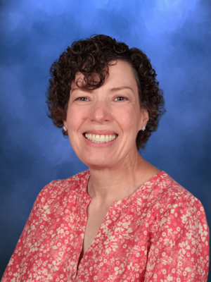 Evonne Litfin, Campbell Christian Schools staff member, smiling in a classroom setting