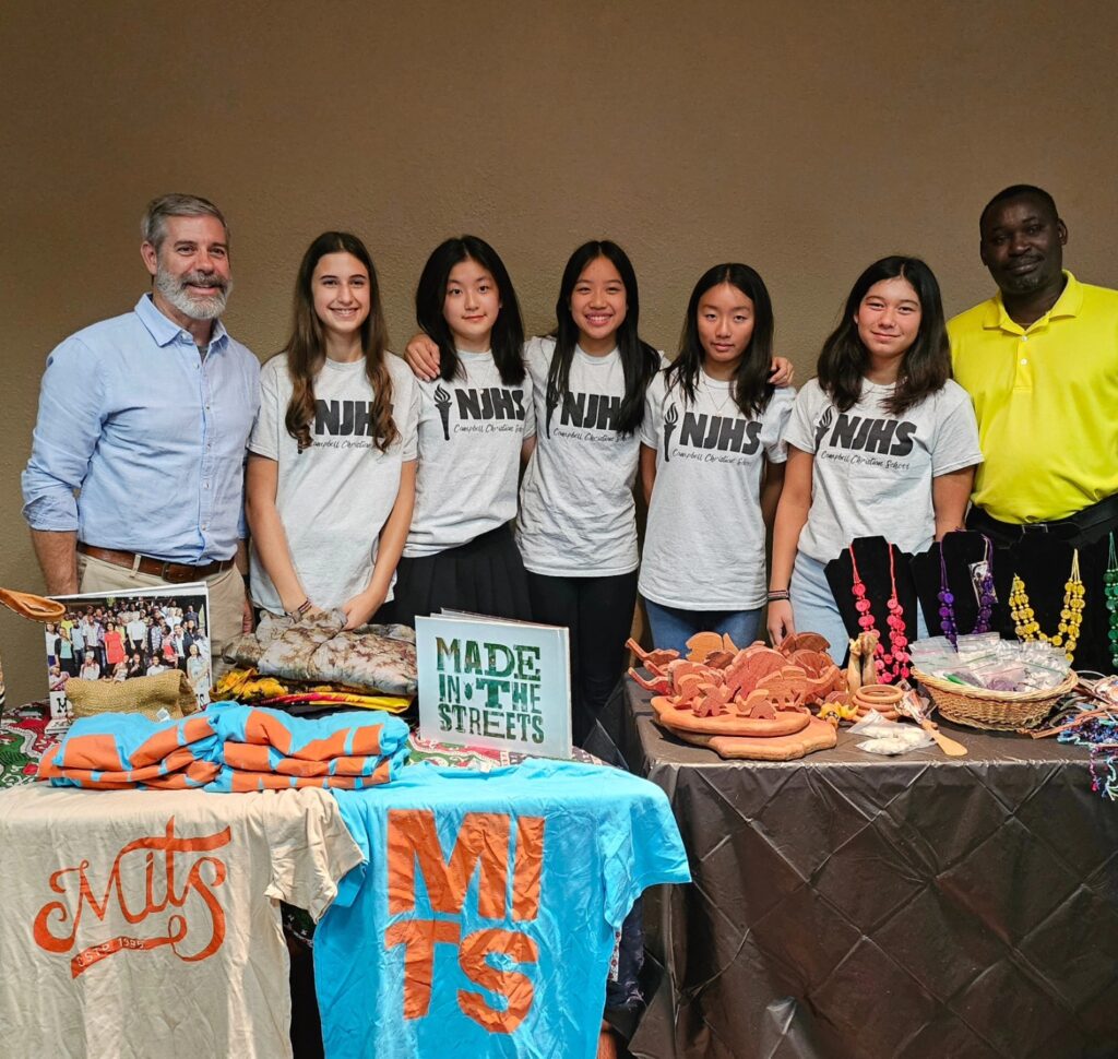 Junior high students participating in enrichment classes such as art, music, technology, and physical education at Campbell Christian Schools.