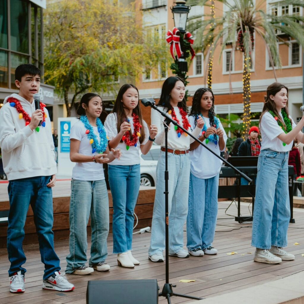 Students exploring art, music, and STEM activities at Campbell Christian Schools