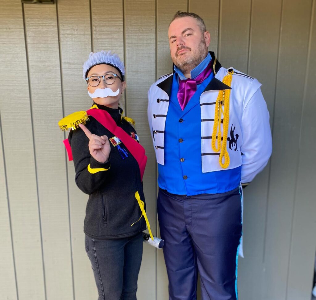 Students performing on stage during a theater and drama class at Campbell Christian Schools.