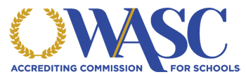 Logo of the Accrediting Commission for Schools, Western Association of Schools and Colleges (ACS WASC) with the tagline “Excellence in Worldwide Accreditation through Personalized Support.”
