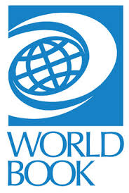 Student using World Book online encyclopedia on a tablet.